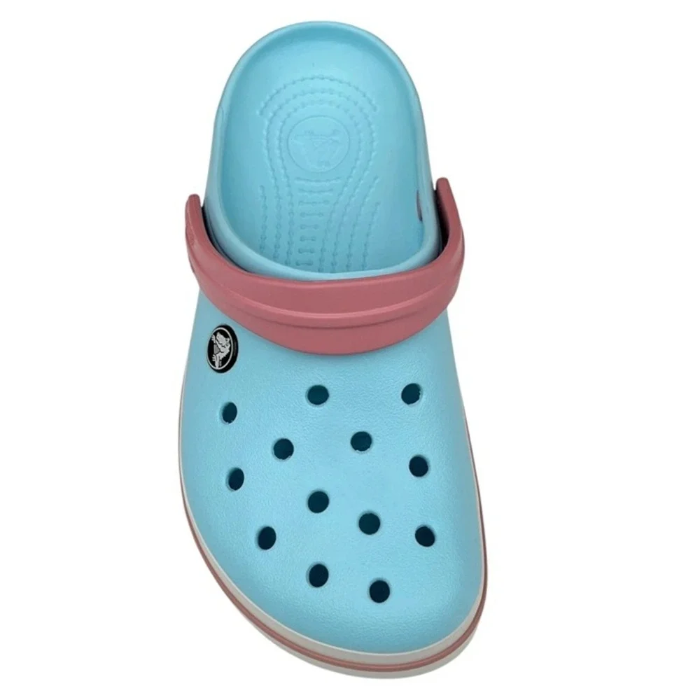 Crocs Bayaband Youth Big Girls Slip-on Clogs Size 5 (J5) Sky Blue Water Friendly